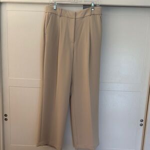 LOFT Women's Wide Leg Pants in Beige